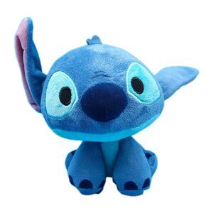 Disney Parks Lilo & Stitch Big Head Stitch Plush 7” Blue Stuffed Animal Big Head